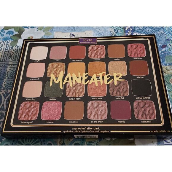 BNIB~Tarte Cosmetics Maneater After Dark Eyeshadow Palette - Picture 1 of 3